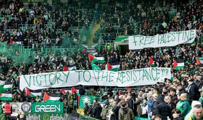 Celtic fans hit back after accusations of 'antisemitism' over Palestine displays