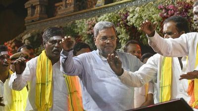 CM lights lamp of Karnataka Jyothi in Hampi to launch year-long celebrations