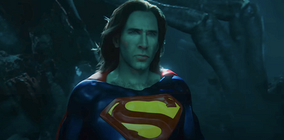Nicolas Cage Had No Clue His Flash Cameo Involved A Giant Spider. This Is What He Was Told His Superman Was Reacting To
