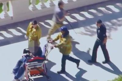 Two students stabbed and three arrested after brawl at LA high school