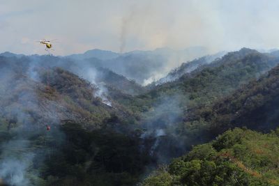 Wildfire in mountainous Central Oahu moves away from towns as Hawaii firefighters continue battle