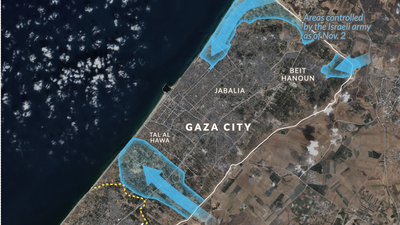 Satellites and social media offer hints about Israel's ground war strategy in Gaza