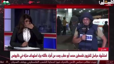 Palestinian journalist reduces news anchor to tears during impassioned plea after colleague killed in Gaza