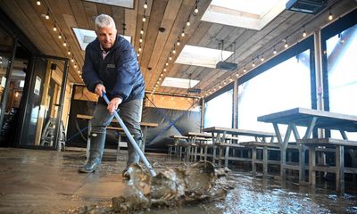 Fears of widespread flooding in England and Wales in wake of Storm Ciarán