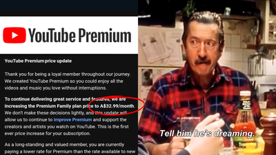 YouTube Premium Have Increased The Subscription Prices In Aus, And Tell Them They’re Dreaming
