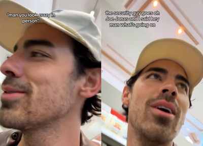 Joe Jonas reacts to CVS security guard telling him he ‘looks crazy’