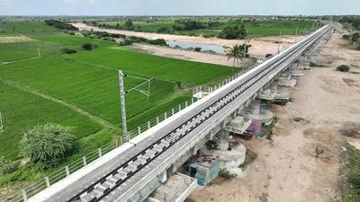 64 km between Devarkadra, Krishna rail line electrified