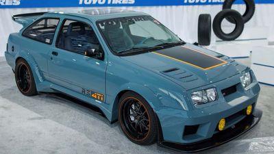 Merkur XR4Ti Restomod Has An EcoBoost Swap, Looks Like A Modern Sierra RS Cosworth