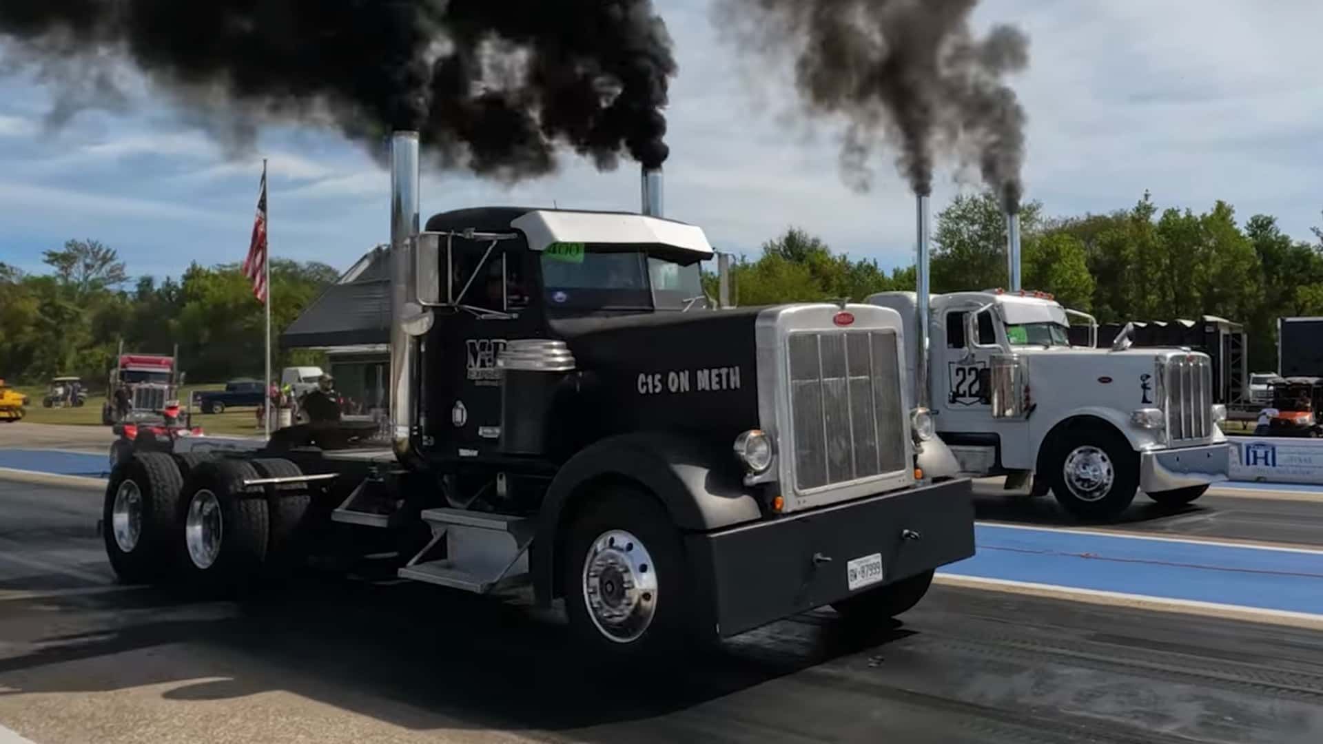 SemiTruck Drag Racing Is One Of The Wildest Things…