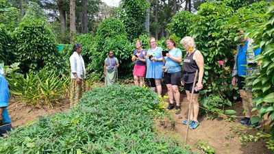 Swedish cyclists attend Thirugale programme in Wayanad