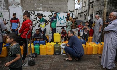 Lack of clean drinking water for 95% of people in Gaza threatens health crisis