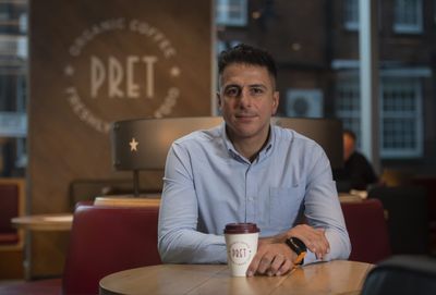 From $3 an hour at 16 years old to a $5 million CEO at 45, Pret boss is a taxi driver's son who says hard work and putting your head down create good luck