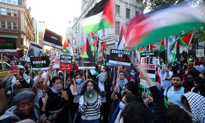 Protesters block London’s Oxford Street in pro-Palestine demonstration