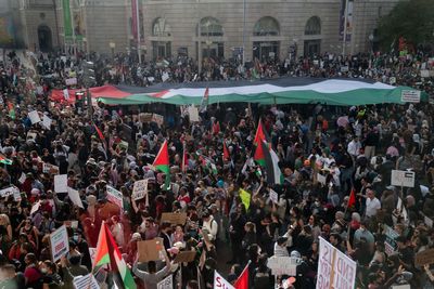 Thousands protest ‘genocide’ at DC rally for Palestine