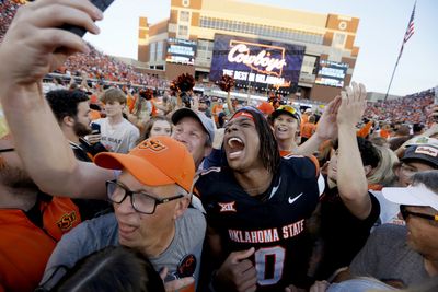 College Football Fans Are Fired Up After Oklahoma State Pulls Off Upset in Final Bedlam