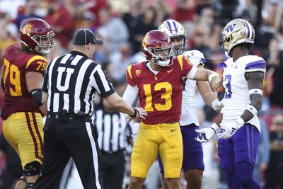 Family consoles emotional Caleb Williams after USC loses to Washington