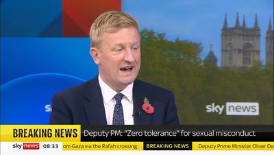 Oliver Dowden says Tories have zero tolerance for sexual misconduct amid cover-up claim
