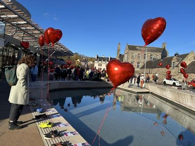 Silent vigil held outside Holyrood to honour Hamas hostage victims