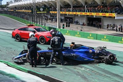 F1 Brazilian GP red-flagged after big Albon, Magnussen crash