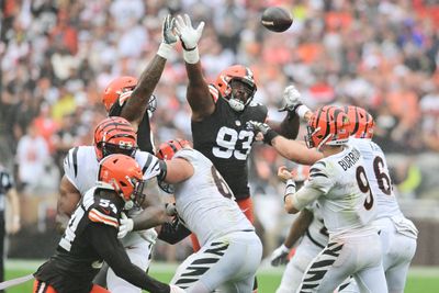 WATCH: Browns Shelby Harris sets up offense with strip sack vs. Cardinals