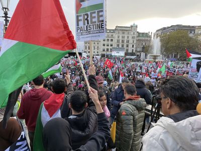 Six people charged by police after pro-Palestinian protest in London