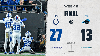 Colts defeat Panthers, 27-13: Everything we know from Week 9