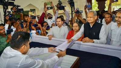 Ashok Gehlot files papers in Sardarpura, hopes his party will come back to power on the strength of its works