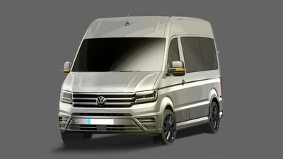 VW Crafter Is Jumbo Van With Digital Dash, ID. Buzz Style Gear Lever