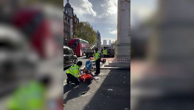 Just Stop Oil activists block Whitehall but hit out at 'lies' they targeted Cenotaph