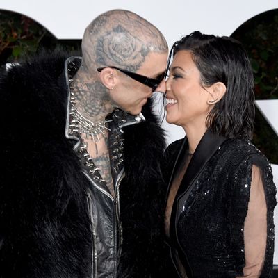 Kourtney Kardashian and Travis Barker Are "Elated" and "Over the Moon" After Welcoming First Baby Together