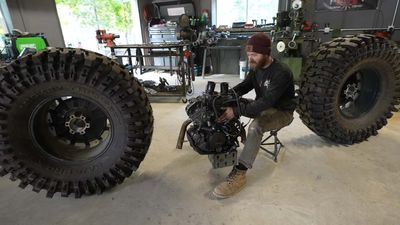 Watch This Monster Truck Chopper Build Get A Custom Single Sided Swingarm