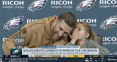 Eagles’ Nick Sirianni and His Daughter Had an Adorable Moment Talking About Bye Week Plans