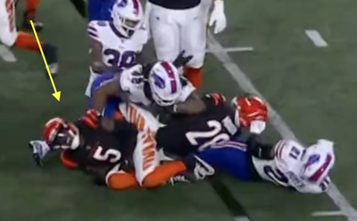 NFL fans felt so bad for Tee Higgins for taking a cartoon-style pile-on after the whistle