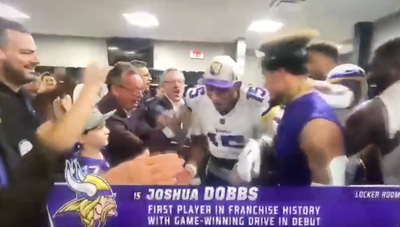 The Moment Josh Dobbs Walked Into Jubilant Vikings Locker Room After Win Will Give You Goosebumps