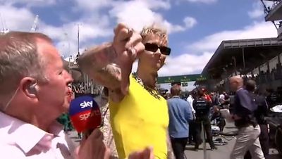 Machine Gun Kelly defends bizarre clash with F1 presenter at Brazilian Grand Prix