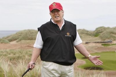 Donald Trump brags about Scottish golf course during fraud trial