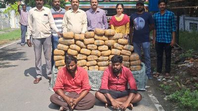In two days, 126 kg ganja seized in Vellore; three persons arrested