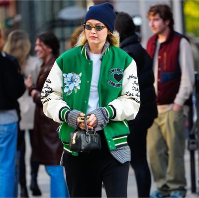 Gigi Hadid's Varsity Jacket Makes a Case for Sporty Fall Fashion