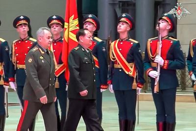 A top Chinese military official visits Moscow for talks on expanding ties
