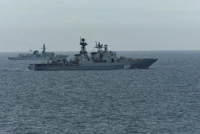 Royal Navy shadows Russian warship through English Channel