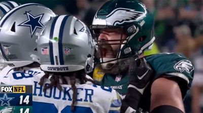 Eagles’ Jason Kelce Explains Viral Video of Him Screaming in Face of Cowboys Player