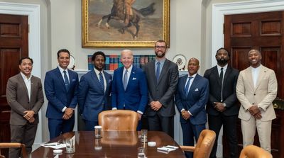 President Biden Meets With Former College Football Players Amid NIL Debate