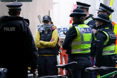 Pro-Palestinian protesters arrested after scaling Scottish Parliament building