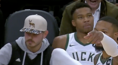 The courtside Bucks fan shared incredible video of Giannis Antetokounmpo’s reaction to getting ejected