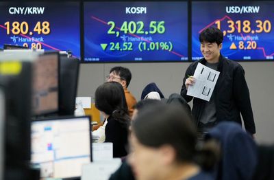 Stock market today: Asian shares fall after bond market stress hits Wall Street