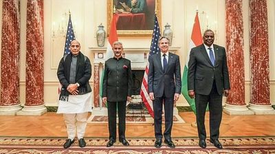 US-India 2+2 Ministerial Dialogue: Jaishankar, Rajnath Singh meet with US counterparts