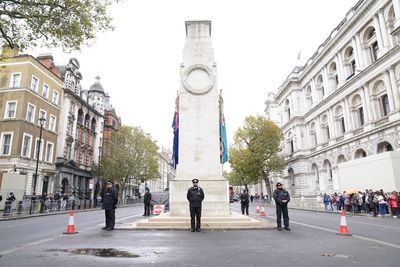 Police form Armistice Day ring of steel as protesters banned from Cenotaph
