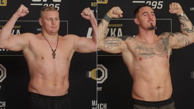 UFC 295 video: Sergei Pavlovich, Tom Aspinall unsurprisingly have no issue on scale