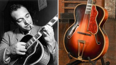 The guitar played by gypsy jazz legend Django Reinhardt in his most iconic image is going up for auction