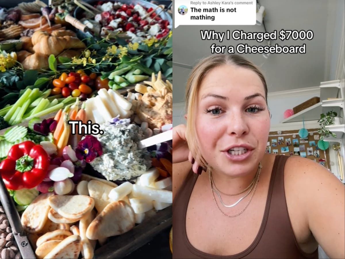 Woman defends her 7,000 cheese board